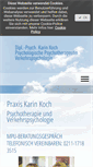 Mobile Screenshot of praxis-karin-koch.de
