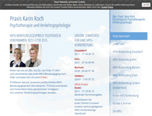 Tablet Screenshot of praxis-karin-koch.de